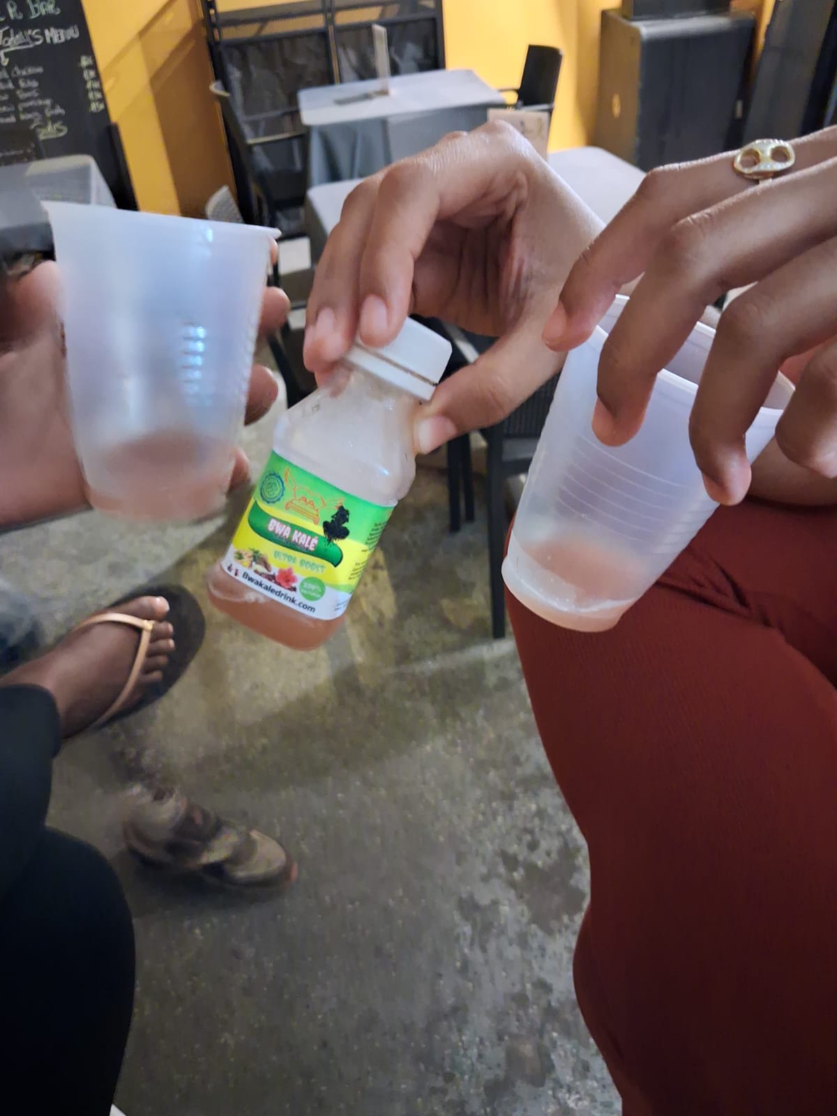 Clients enjoying drinks at Triple R